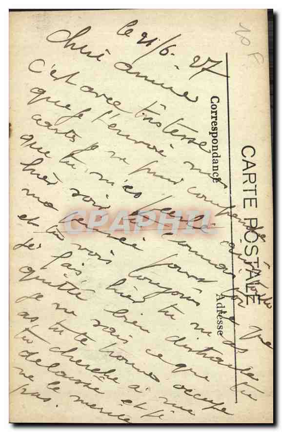 CPA Marseille Chateau d'If  — Rückseite