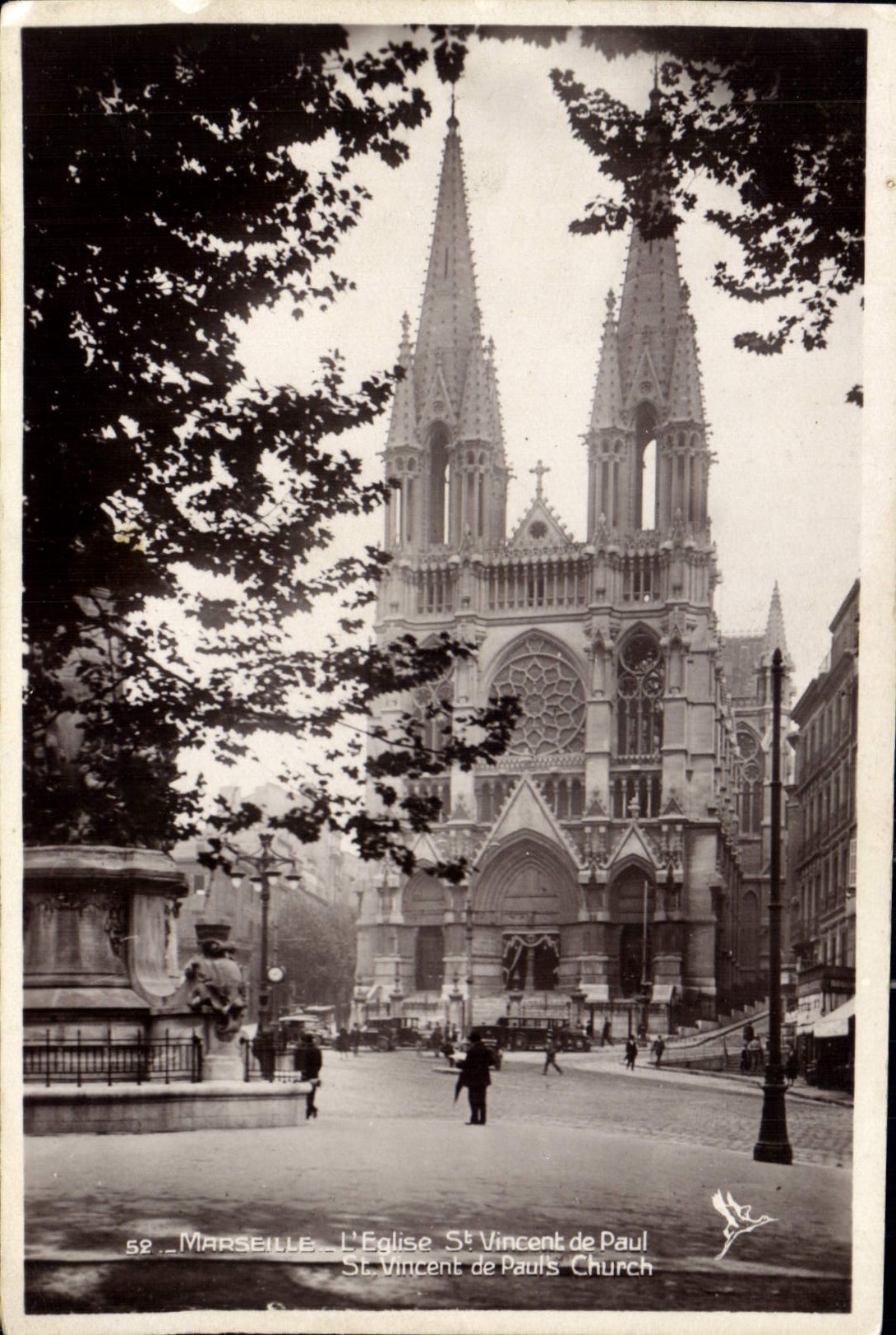 CPA Marseille L'Eglise St Vincent de Paul 