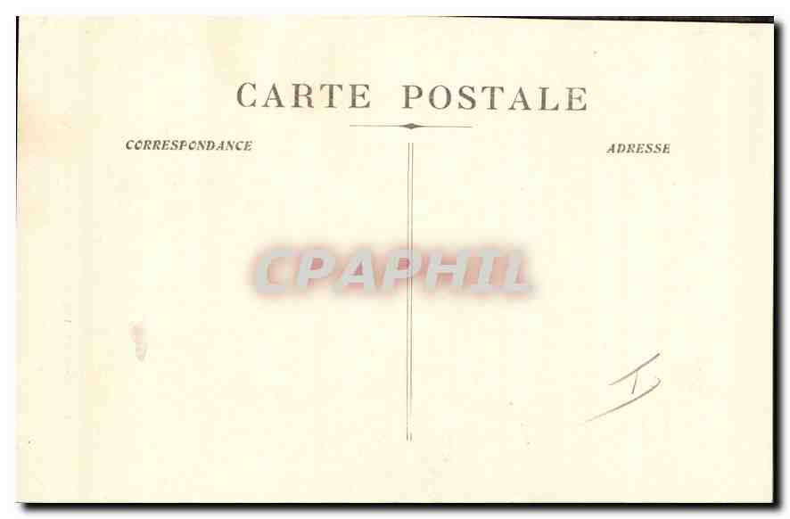 CPA Marseille Fontaine Cantini Place Castellane  — Rückseite