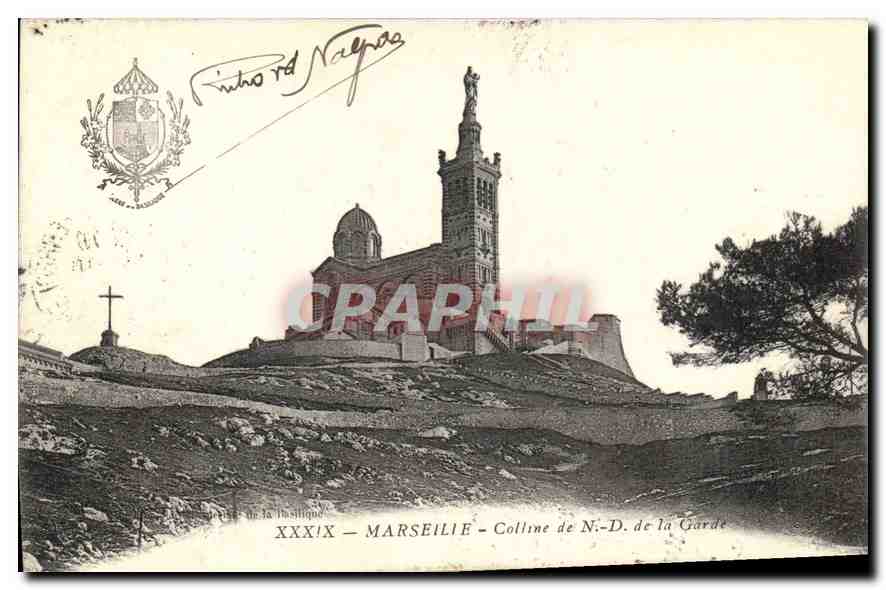 CPA Marseille Colline de Notre Dame de la Garde 