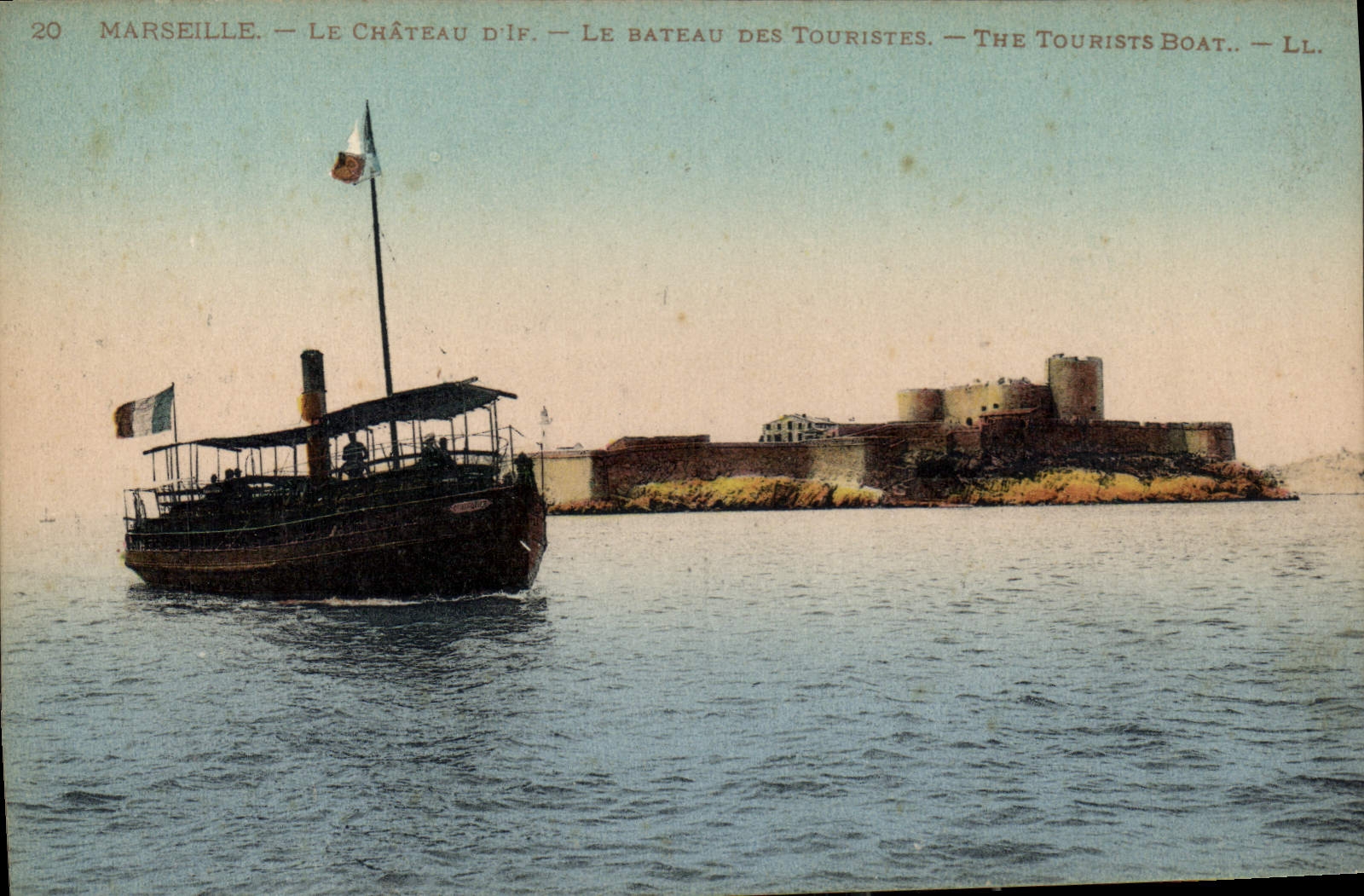 Marsella — El Castillo de If — El Barco de Turistas — LL