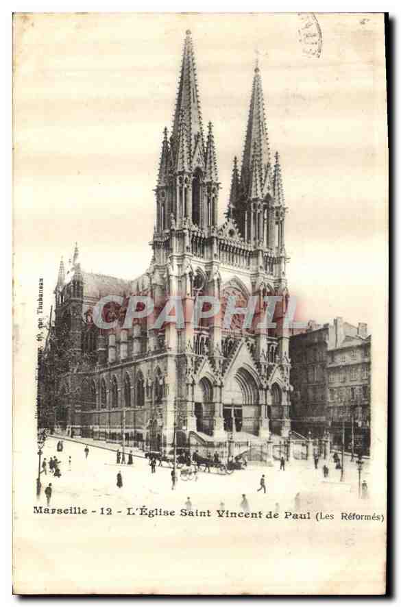Marseille - L'Église Saint Vincent de Paul (Les Réformés) — éditeur Thubanau, n°12