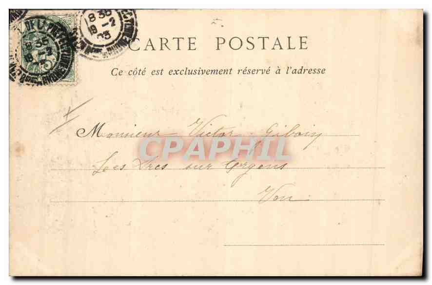 CPA Marseille L'Ascenseur et Notre Dame de la Garde  — Rückseite
