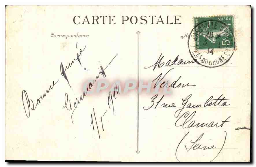 CPA Marseille Quai de la Fraternite et Notre Dame de la Garde  — Rückseite