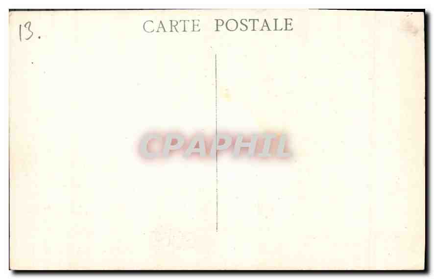 CPA Marseille Quai des Belges et la Canebiere  — Rückseite