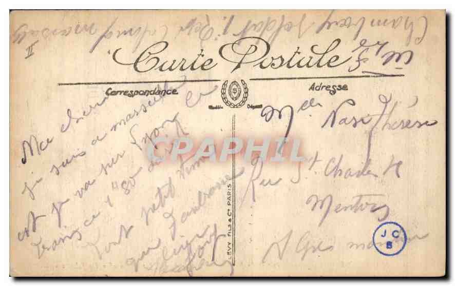 CPA Marseille Bassins et Quais de la Joliette  — Verso