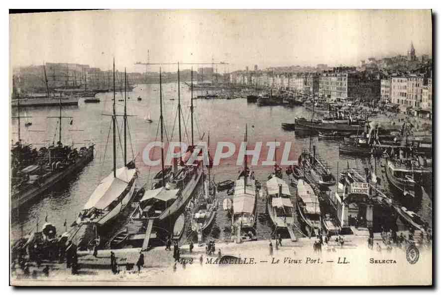 CPA Marseille Le Vieux Port Bateaux