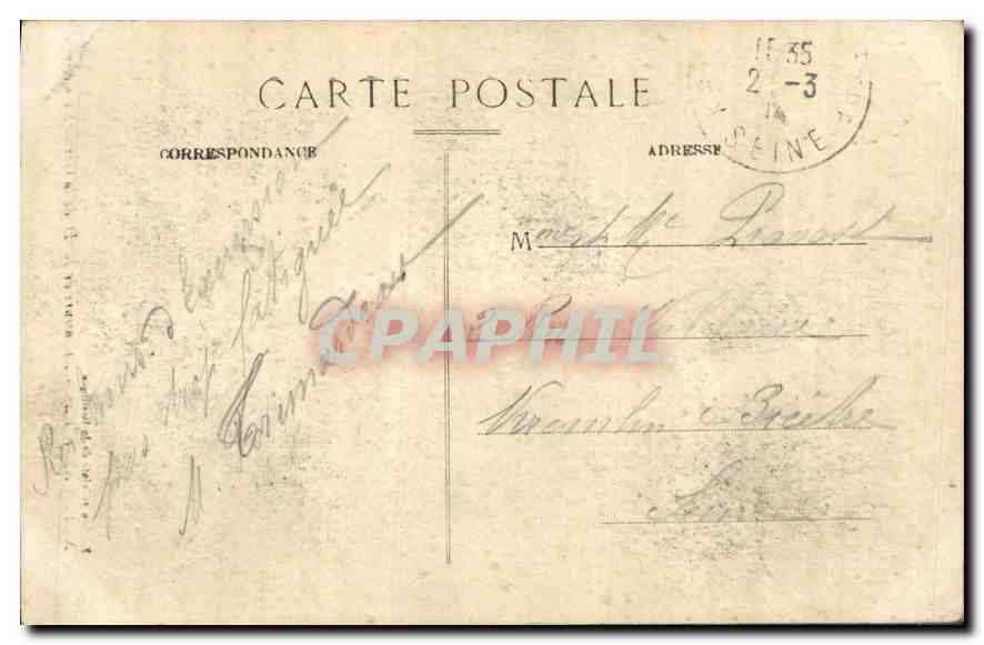 CPA Marseille Ascenseurs de Notre Dame de la Garde  — Rückseite