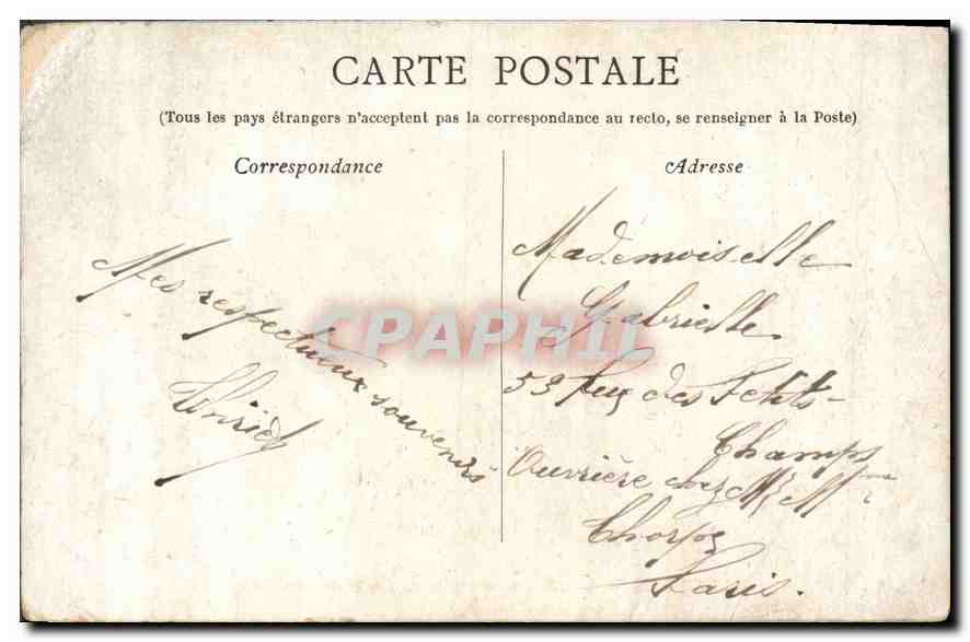 CPA Marseille Entree du Vieux port Le Transbordeur  — Rückseite