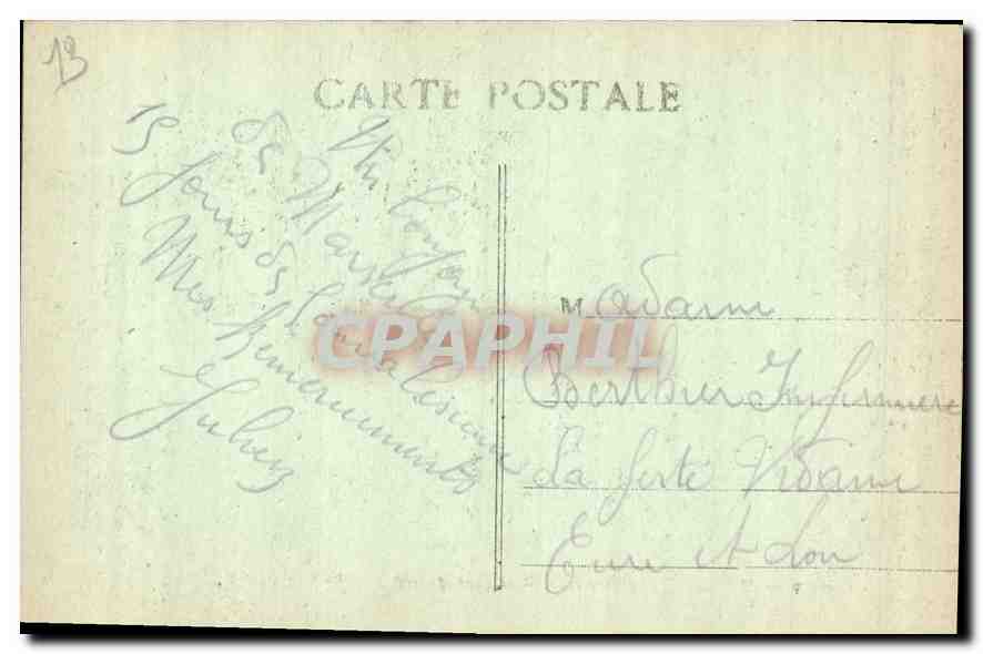 CPA Marseille Entree du Vieux Port et  Pont Transbordeur  — Rückseite