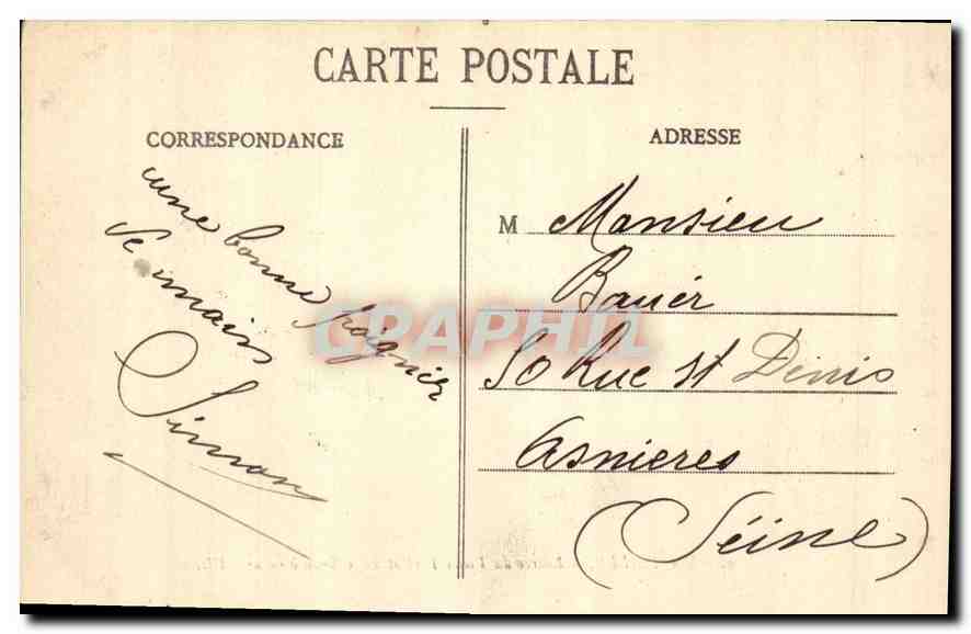 CPA Marseille Entree du Vieux Port et Pont Transbordeur  — Verso