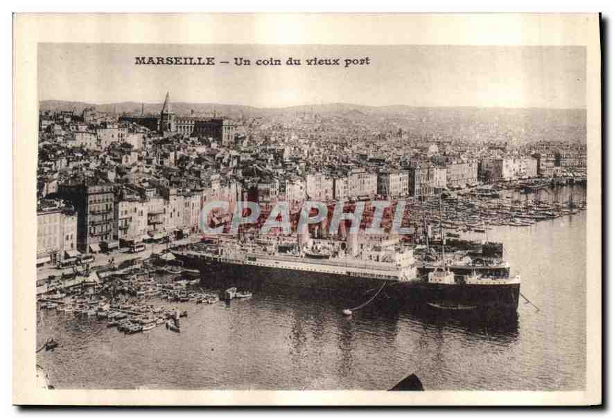 CPA Marseille Un Coin du Vieux Port 