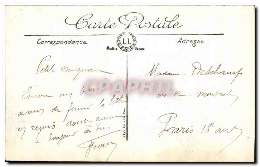 CPA Marseille Le Phare de la Desra de Effet de Vagues  — Rückseite