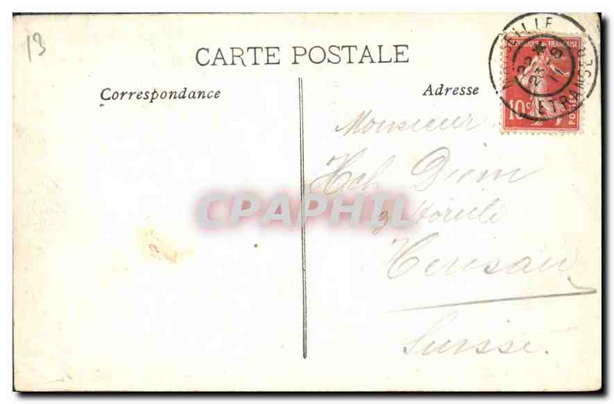CPA Marseille Entree du Vieux Port Pont Transbordeur  — Rückseite