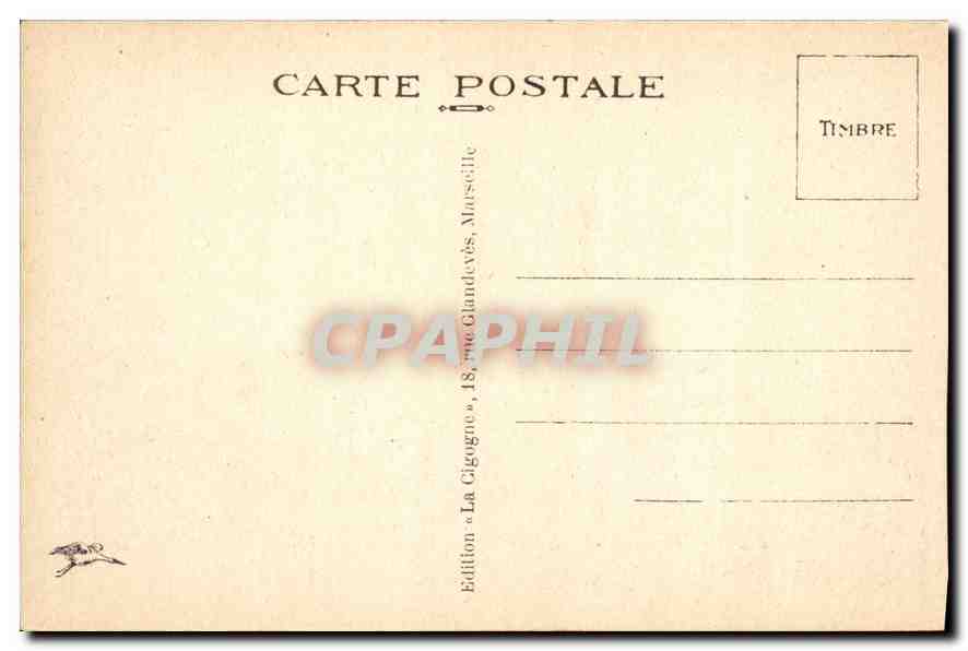 CPA Marseille Le Vieux Port et le Pont Transbordeur  — Rückseite