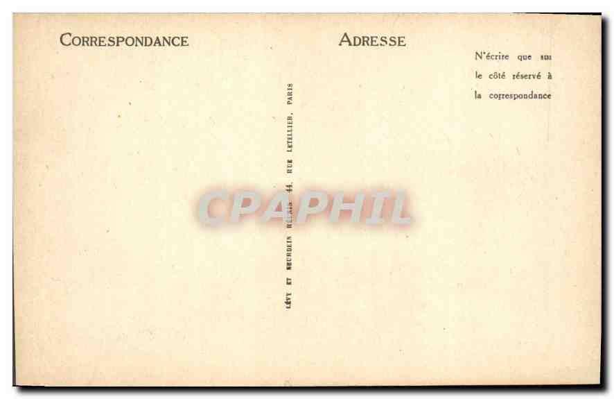 Marseille — Square de la Bourse et Monument de Pierre Puget — Éditeur LL — Verso