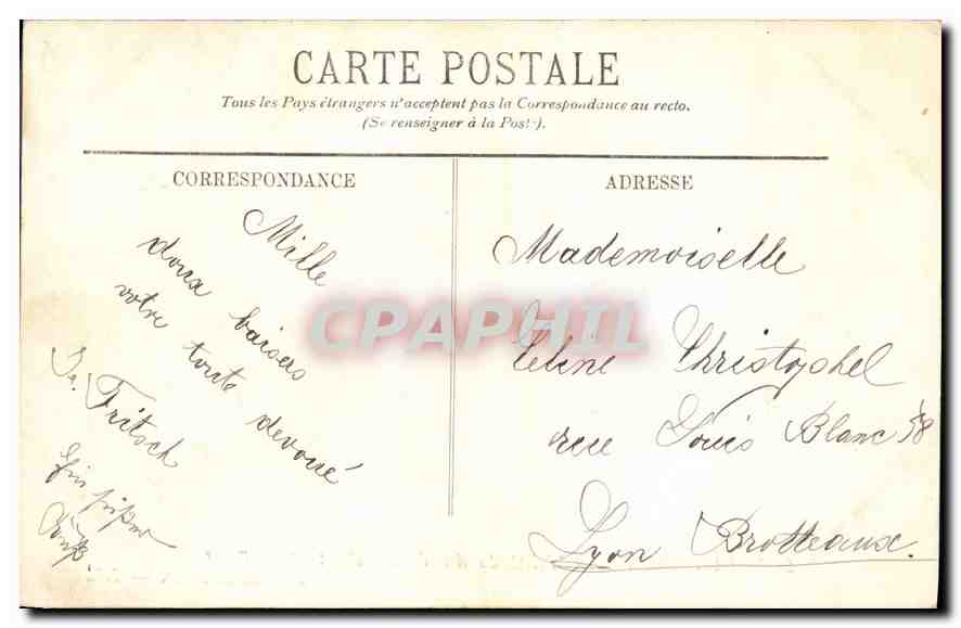 CPA Marseille Vieux Port et le Pont Transbordeur  — Rückseite