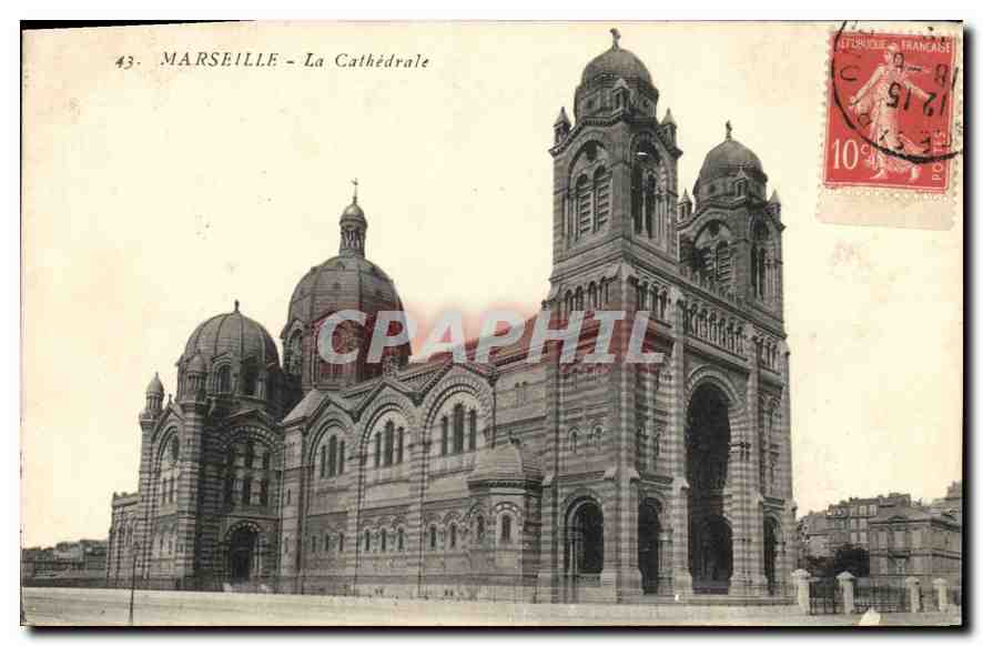 CPA Marseille La Cathedrale 