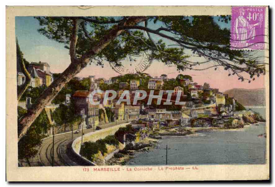 CPA Marseille La Corniche la Prophate 