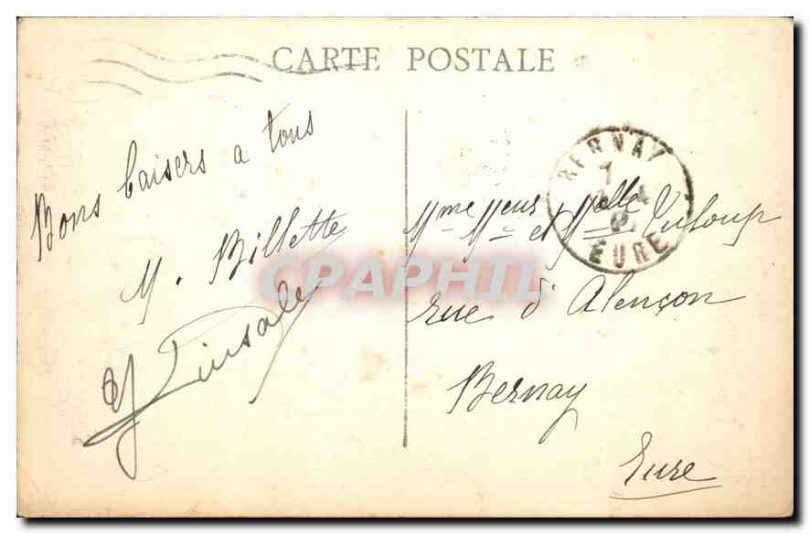 CPA Marseille Le Quai du Port et Rue de la Republique  — Rückseite