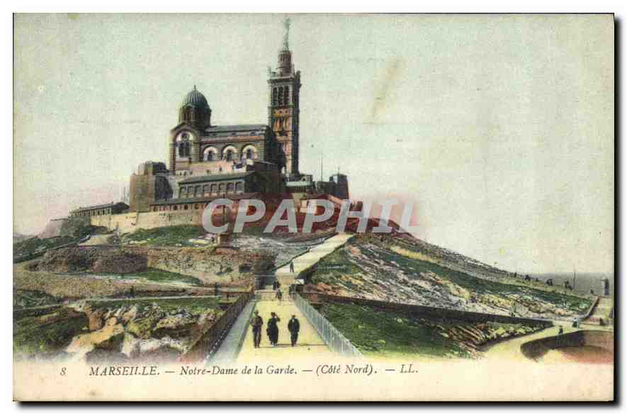 CPA Marseille Notre Dame de la Garde Cote Nord 