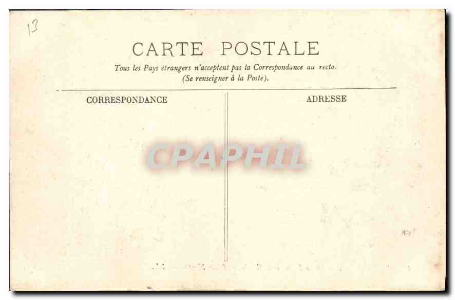 CPA Marseille Notre Dame de la Garde Cote Nord  — Rückseite