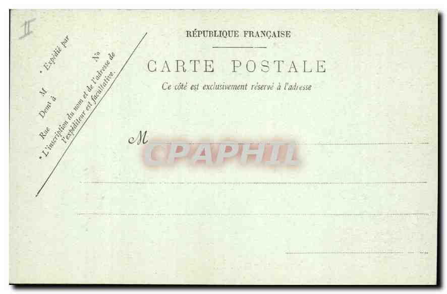 CPA Marseille L'Hotel des Postes  — Rückseite