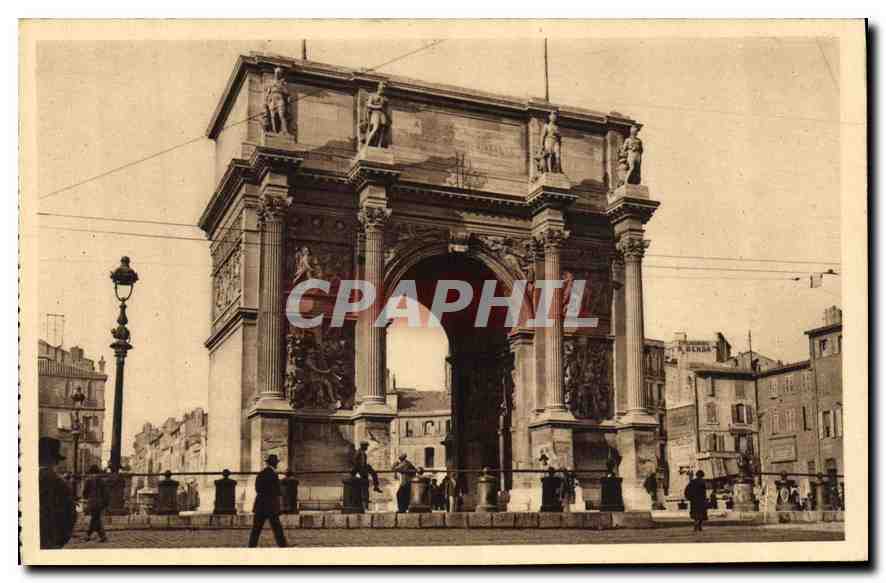 CPA Marseille Bouches du Rhone La Porte d'Aix 