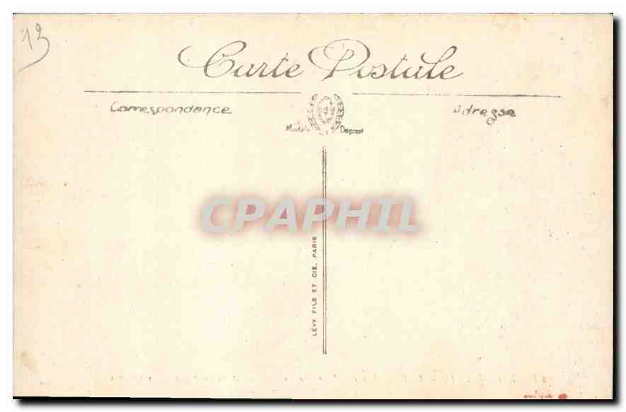CPA Marseille La Place d'Aix et l'Arc de Triomphe  — Rückseite