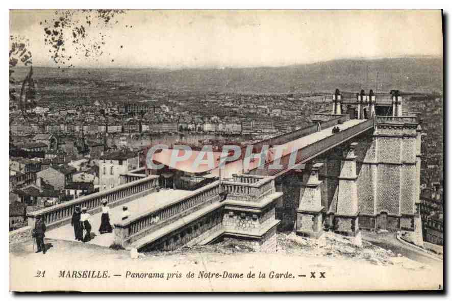 CPA Marseille Panorama pris de Notre Dame de la Garde 