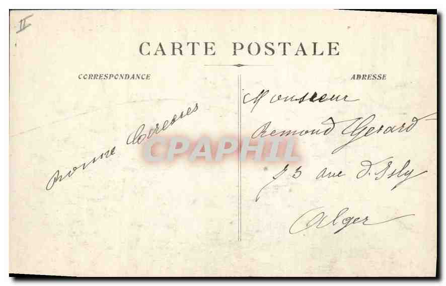 CPA Marseille Vue generale et Notre Dame de la Garde  — Rückseite