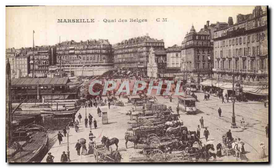 CPA Marseille Quai des Belges 