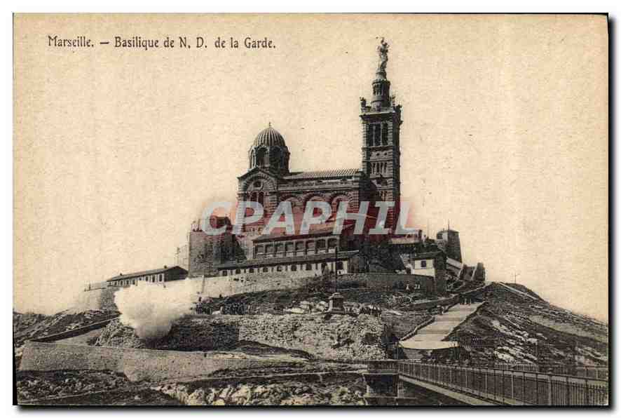 CPA Marseille Basilique de Notre Dame de la Garde 