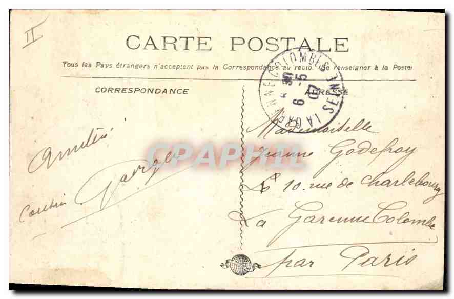 CPA Marseille Vue generale prise de Notre Dame de la Garde  — Rückseite