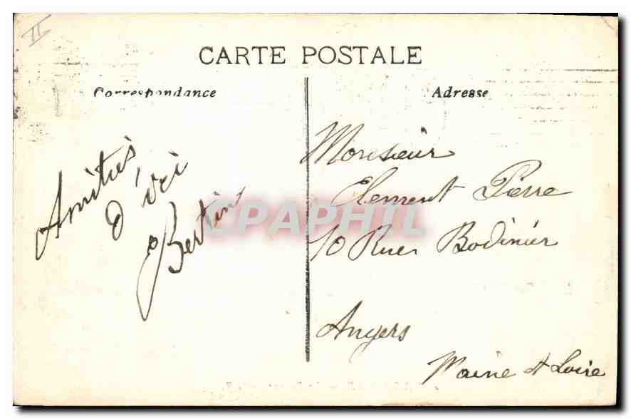 CPA Marseille La Bourse  — Rückseite
