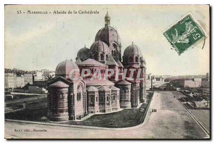 CPA Marseille La Cathedrale 