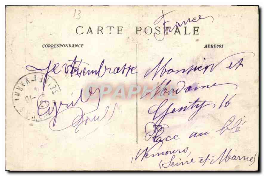 CPA Marseille La Cathedrale  — Rückseite