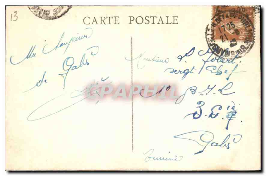 CPA Marseille Notre Dame de la Garde et les Iles  — Rückseite