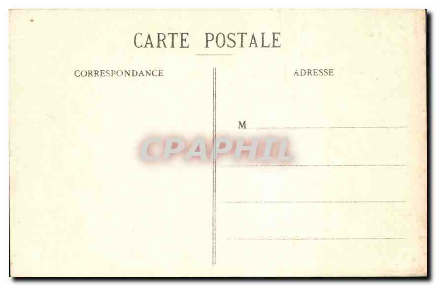CPA Marseille Place Castellane Fontaine Cantini  — Rückseite