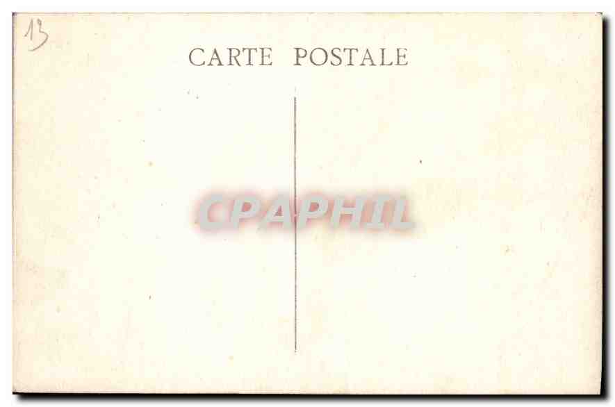 CPA Marseille Fontaine Cantini  — Rückseite