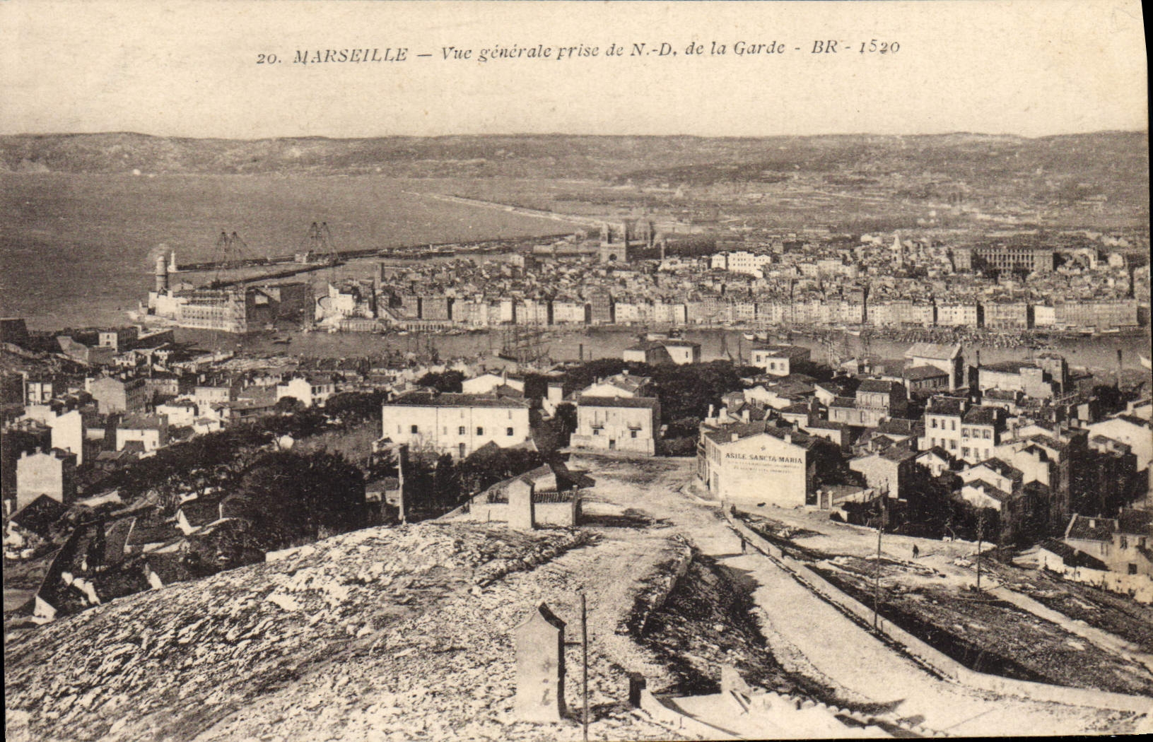 CPA Marseille Vue generale prise de Notre Dame de la Garde 