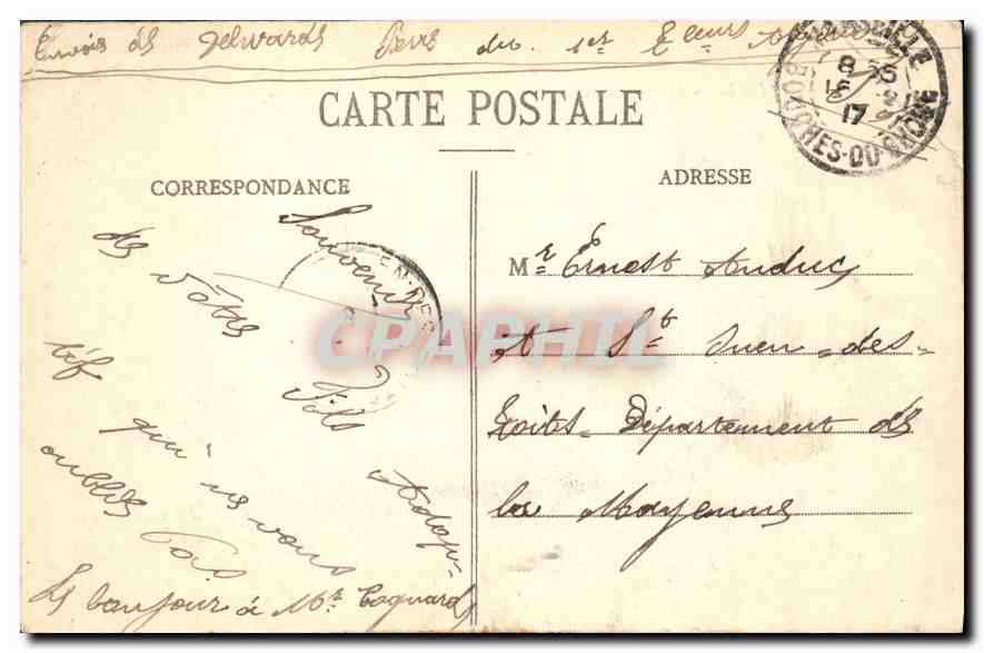 CPA Marseille Notre Dame de la Garde  — Rückseite