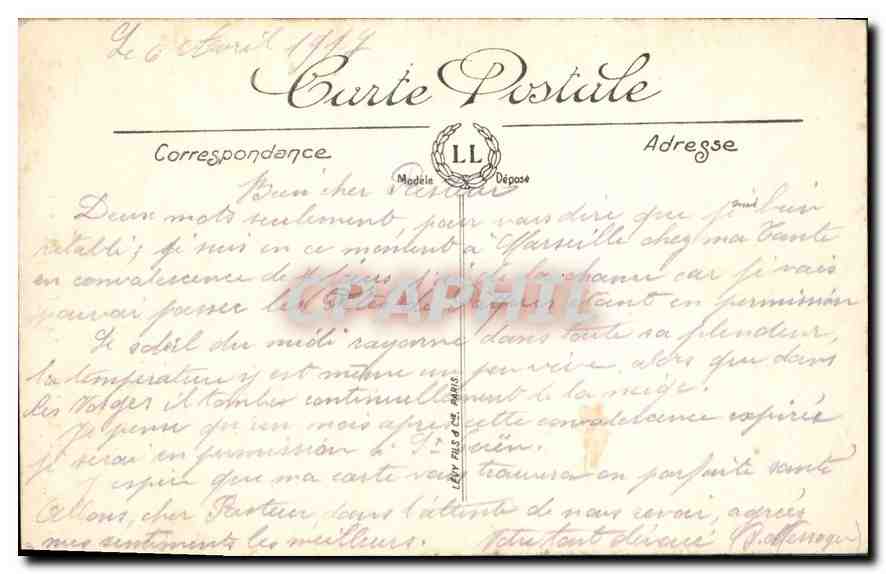 CPA Marseille Notre Dame de la Garde  — Rückseite