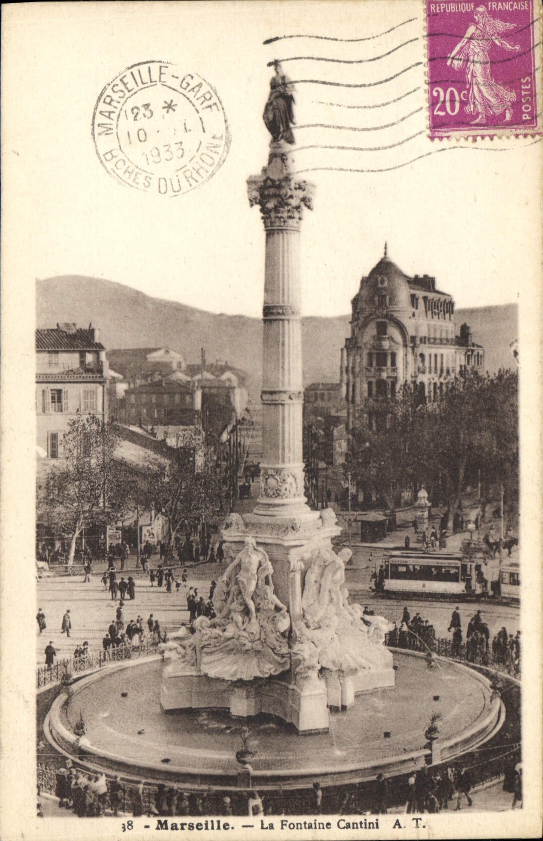 Marseille — La Fontaine Cantini — A.T.