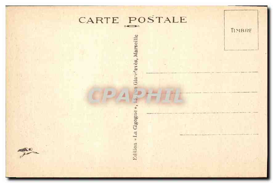 CPA Marseille Notre Dame de la Garde  — Rückseite