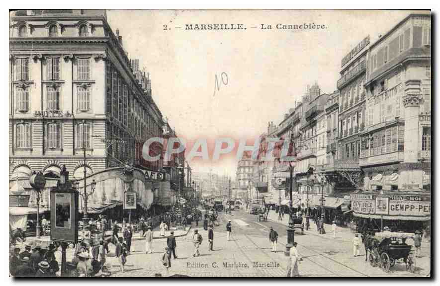 CPA Marseille La Cannebiere 