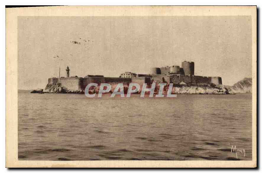 CPA Marseille L'ile et le Chateau d'If bati par Francois ancienne prison d'Etat devant 