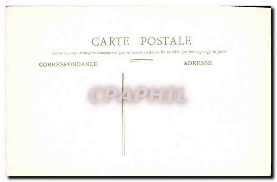 CPA Marseille Le Palais Longchamps  — Verso