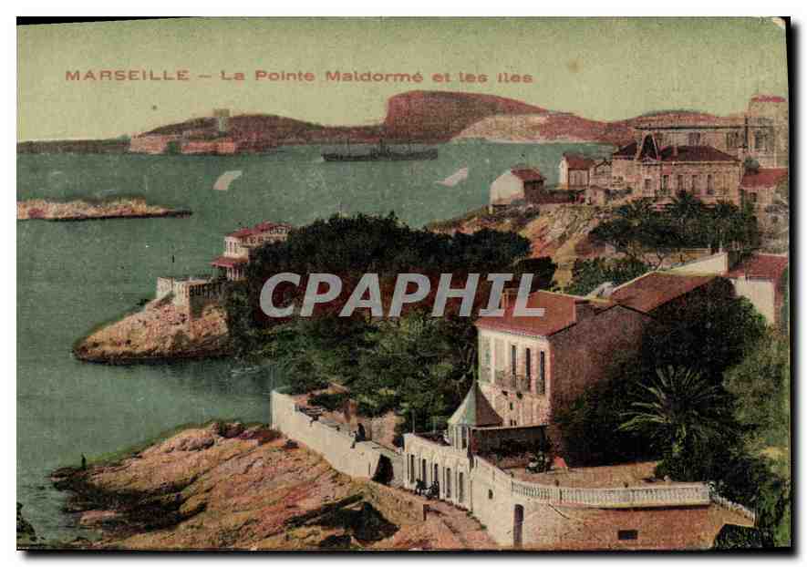 CPA Marseille La Pointe Maldorme et les Iles 