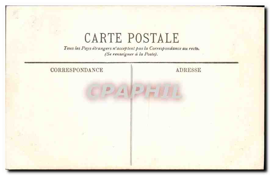 CPA Marseille Le Chateau d'If  — Verso